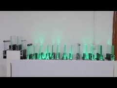 Łatwa instalacja Szklane balustrady z aluminiowego kanału U Moderne ze światłem LED