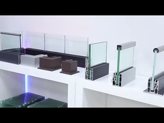 Szary aluminium U Channel Szklany balustrada 10 mm grubości bezramkowego szkła