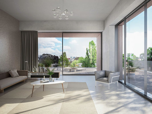 Powłoka powłoka zamówione zewnętrzne aluminiowe drzwi przesuwne z profilem aluminiowym