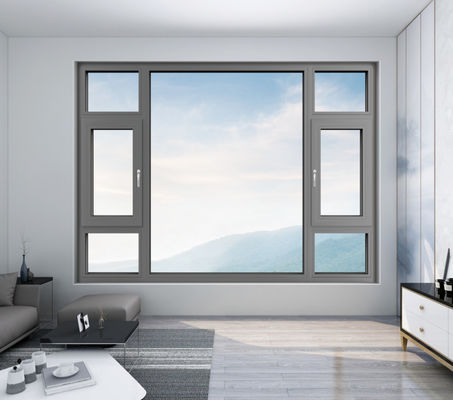 Aluminiowe okna wychylające się do zewnątrz Łatwe do czyszczenia i odporne na ciepło