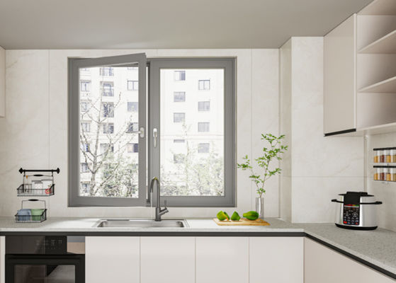 SZG Oszczędność przestrzeni Aluminium Otwierające się okna zewnętrzne dla maksymalnego przepływu powietrza