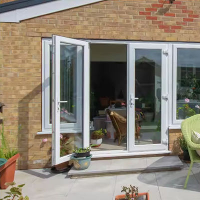 Wjazd Aluminiowe drzwi huśtawkowe Odporne na korozję Szklane drzwi aluminiowe