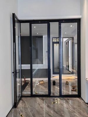 Odporność na huragany Wewnętrzne aluminiowe dwustronne drzwi powłoka powłoka