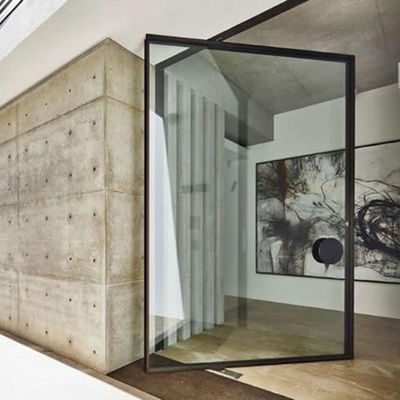 Odporność na huragany Aluminiowe drzwi z zawieszeniem Szklane temperowane drzwi z zawieszeniem