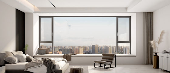 Elastyczne okna aluminiowe z nachyleniem i obrotowym