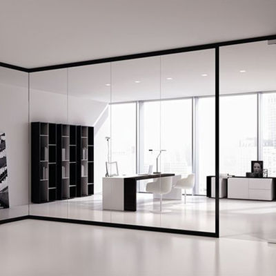 Elastyczne ściany ścienne z szkła ramy aluminiowe przeszkody biurowe dźwiękoszczelne