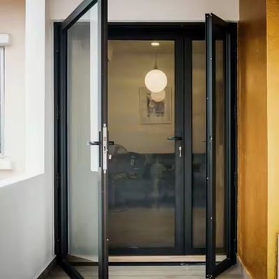 Powłoka powlekane aluminiowe drzwi swingowe zamki Y/N klucze ręczne/automatyczne otwieranie dla urządzeń budowlanych