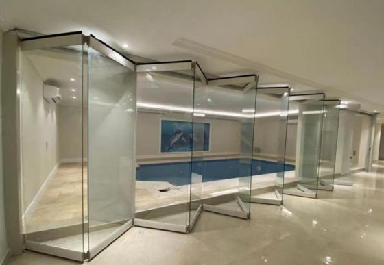 Odporność na tajfuny Wyrzeźbione szklane dwustronne drzwi wysokiej bezpieczeństwa Dostosowywalne