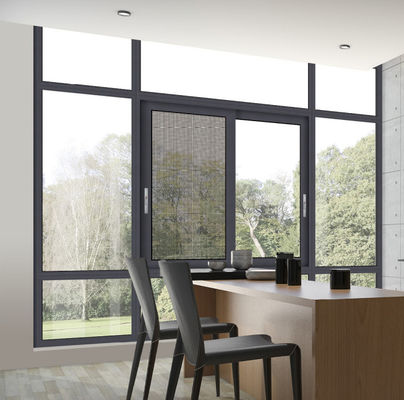 jakość  Powder Coated Aluminum Sliding Window Insect Protection Double Glazed Sliding Window fabryka