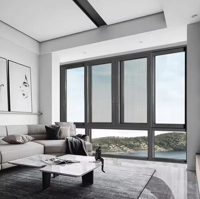 Komercyjne dźwiękoszczelne okna przesuwne z ramki aluminiowej z szkłem izolowanym