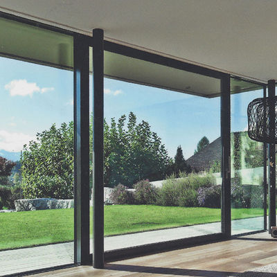 Ciężkie drzwi przesuwne aluminiowe izolowane szkło hartowane drzwi przesuwne patio