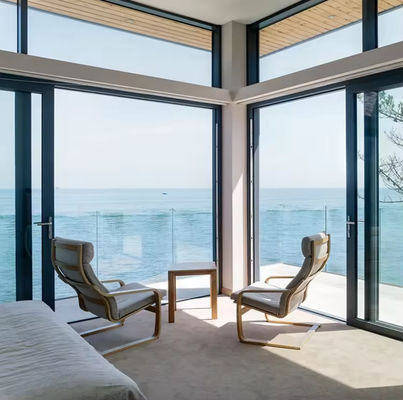 Zmniejszenie hałasu Aluminiowe drzwi przesuwne Izolowane szkło 3 metry Aluminiowe drzwi przesuwne