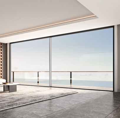 Łatwa instalacja Aluminiowe wewnętrzne drzwi przesuwne dostosowane 1.8 Aluminiowe drzwi przesuwne