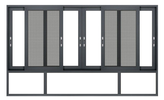 Drzwi przesuwne z aluminium odporne na huragany na zewnątrz