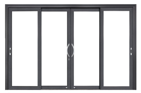 Zamówione mieszkalne drzwi ze szkła przesuwnego z aluminium