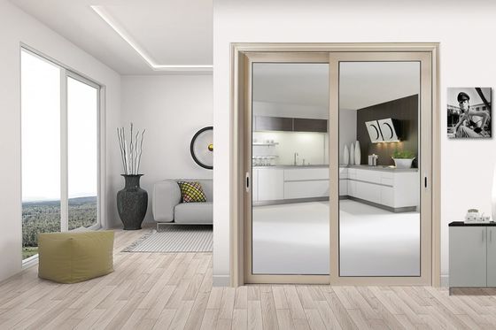 Czarny Typhoon Odporność aluminiowe drzwi przesuwne ramy aluminiowe 1.5 Aluminiowe drzwi przesuwne