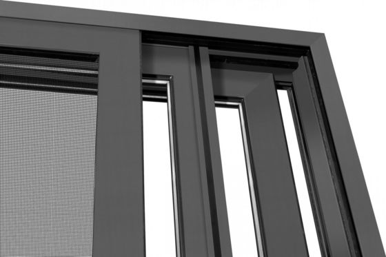 Wzmocnione drzwi przesuwne z profilem aluminiowym dostosowywane do szkła hartowanego