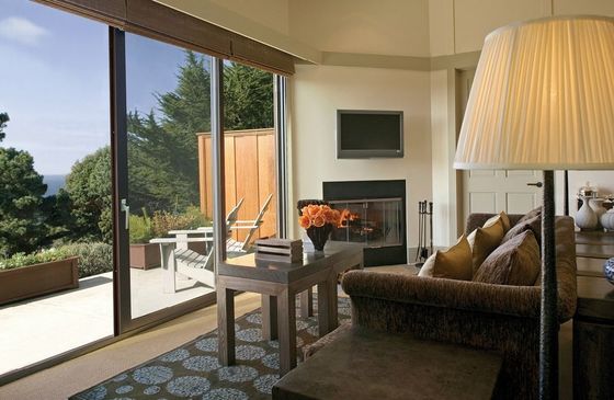 Trwałe grube aluminiowe drzwi przesuwne ze szkła