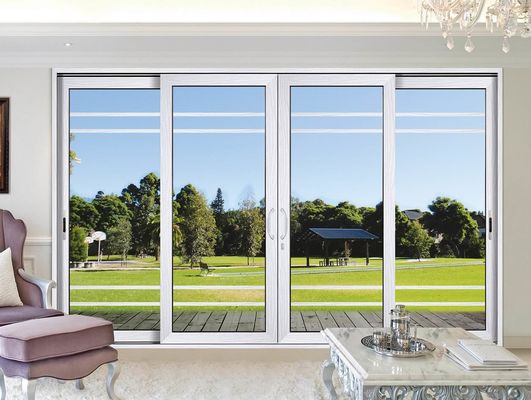 Zindywidualizowane Wielkie Szklane Patio Doors Powder Coated Aluminium Frame