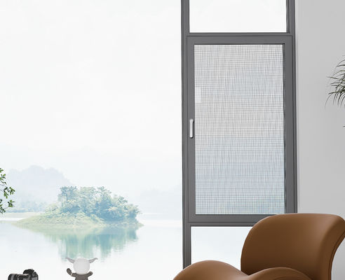 Aluminiowe, trwałe okna z osłonami z hartowanym, izolowanym i laminowanym szkłem