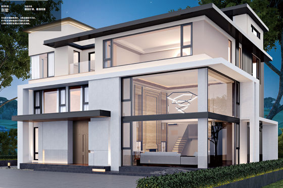 Okno otwarte z aluminiowym osłoną z hartowanym szkłem izolowanym i hartowanym szkłem laminowanym