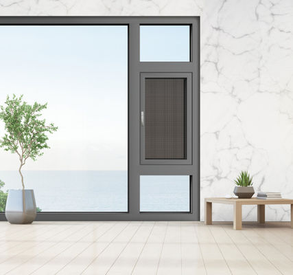 Aluminiowe okna wychylające się do zewnątrz Łatwe do czyszczenia i odporne na ciepło