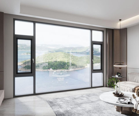 Łatwa konserwacja Aluminiowe okienko swingowe okienko szklane