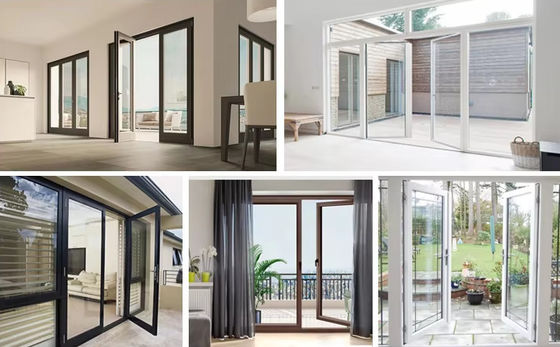 Powłoka powlekane aluminiowe drzwi swingowe przyjazne dla środowiska dla długoterminowego użytku