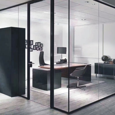 Trwałe, grube, aluminiowe drzwi huśtawkowe, hartowane, laminowane, izolowane szkło