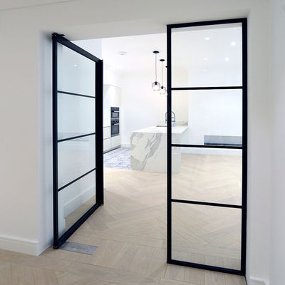 Balkon Dwuletnie drzwi aluminiowe z laminowanym szkłem hartowanym