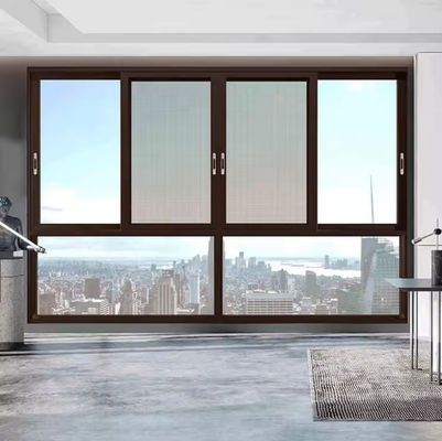 Zamówione komercyjne okna przesuwne z aluminium do ochrony przed owadami