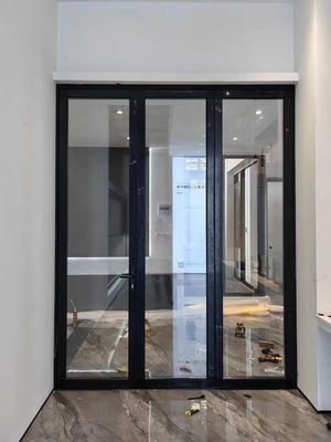 Wydajność energetyczna Drzwi składane z aluminium Gęste profile Drzwi składane ze szkła