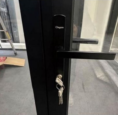 Wydajność energetyczna Drzwi składane z aluminium Gęste profile Drzwi składane ze szkła