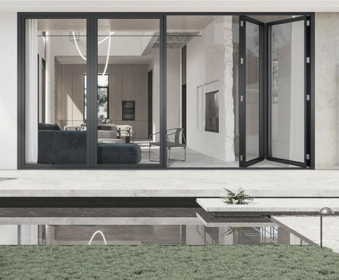 Odporne na korozję aluminiowe drzwi składane termicznie przełamanie