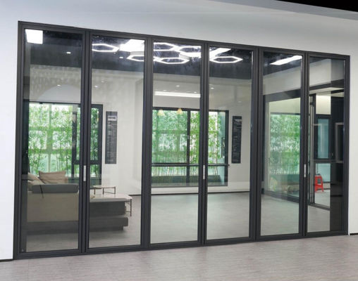 Odporne na tajfuny aluminiowe składane drzwi