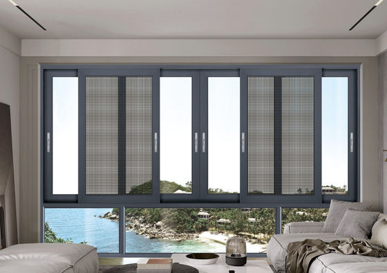 Zastosowalne okna przesuwne z aluminium Zastąpienie z hartowanym laminowanym