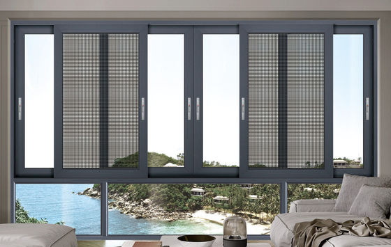 Zastosowalne okna przesuwne z aluminium Zastąpienie z hartowanym laminowanym