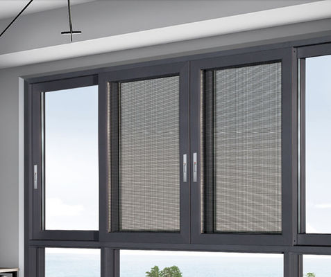 Wielopunktowe zamykanie aluminiowe z przesuwaną okieną z ochroną przed owadami i izolowanym szkłem