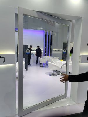 Drzwi z układu szczupłego aluminiowego z układem ozdobnym