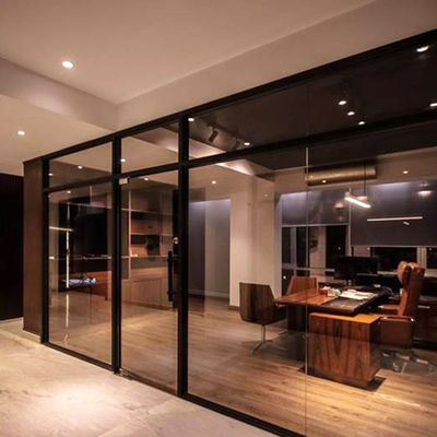 Komercyjne szkło bez ramek ściany biurowe