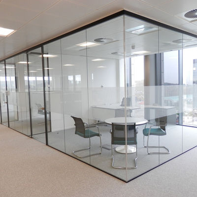Nowoczesny design Bezpieczeństwo Szkło bez ramek ściany biurowe Szkło laminowane dźwiękoszczelne