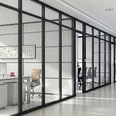 Niestandardowe Office Glass Office Partitions Oszczędność przestrzeni Frosted Glass Partition