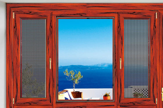 Odporność na wiatr, nachylenie i obrót Okna aluminiowe regulowane podwójnym szybą