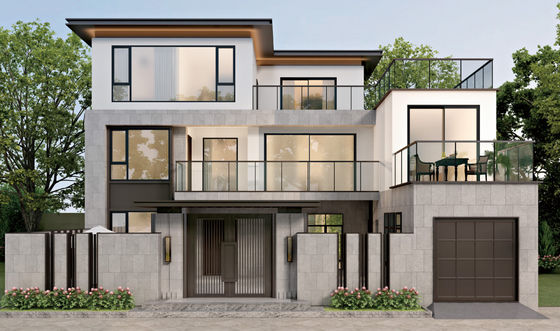 Elastyczne okna aluminiowe z nachyleniem i obrotowym