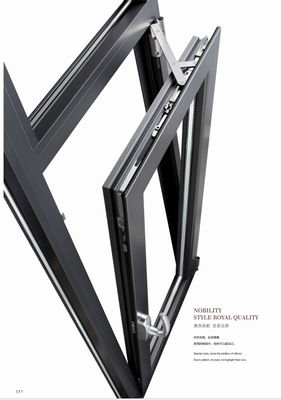 Dostosowywalne okna aluminiowe z wygięciem i skrętem