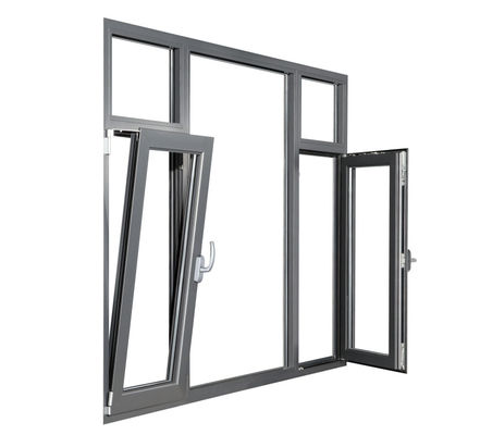 Dostosowywalne okna aluminiowe z wygięciem i skrętem