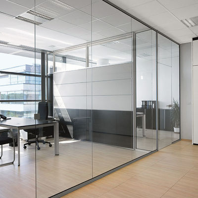 Bezpieczeństwo handlowe Ściany ze szkła wewnętrznego Biuro Ściany ze szkła przeciwdźwiękowe