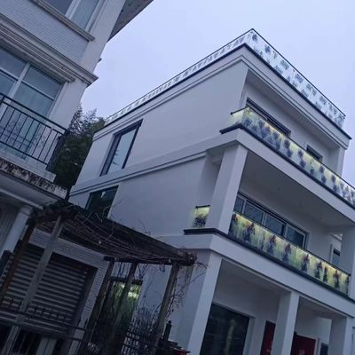 Szary aluminium U Channel Szklany balustrada 10 mm grubości bezramkowego szkła