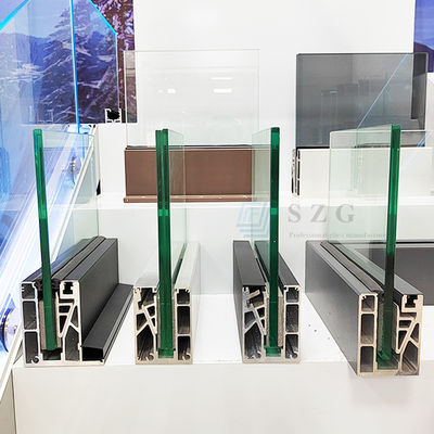 Powierzchnia bez ramy U Channel Szkło Relowanie Powdowe powłoka dla mieszkaniowych