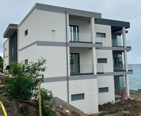 Czarne aluminiowe balustrady szklane U Channel Stabilne aluminiowe balustrady szklane